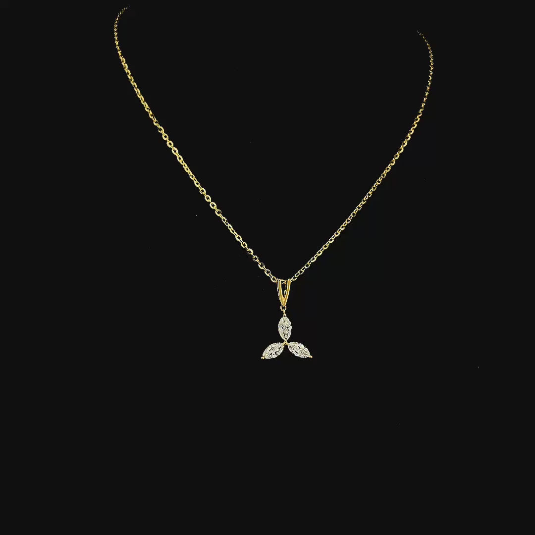 Lab grown diamond pendant