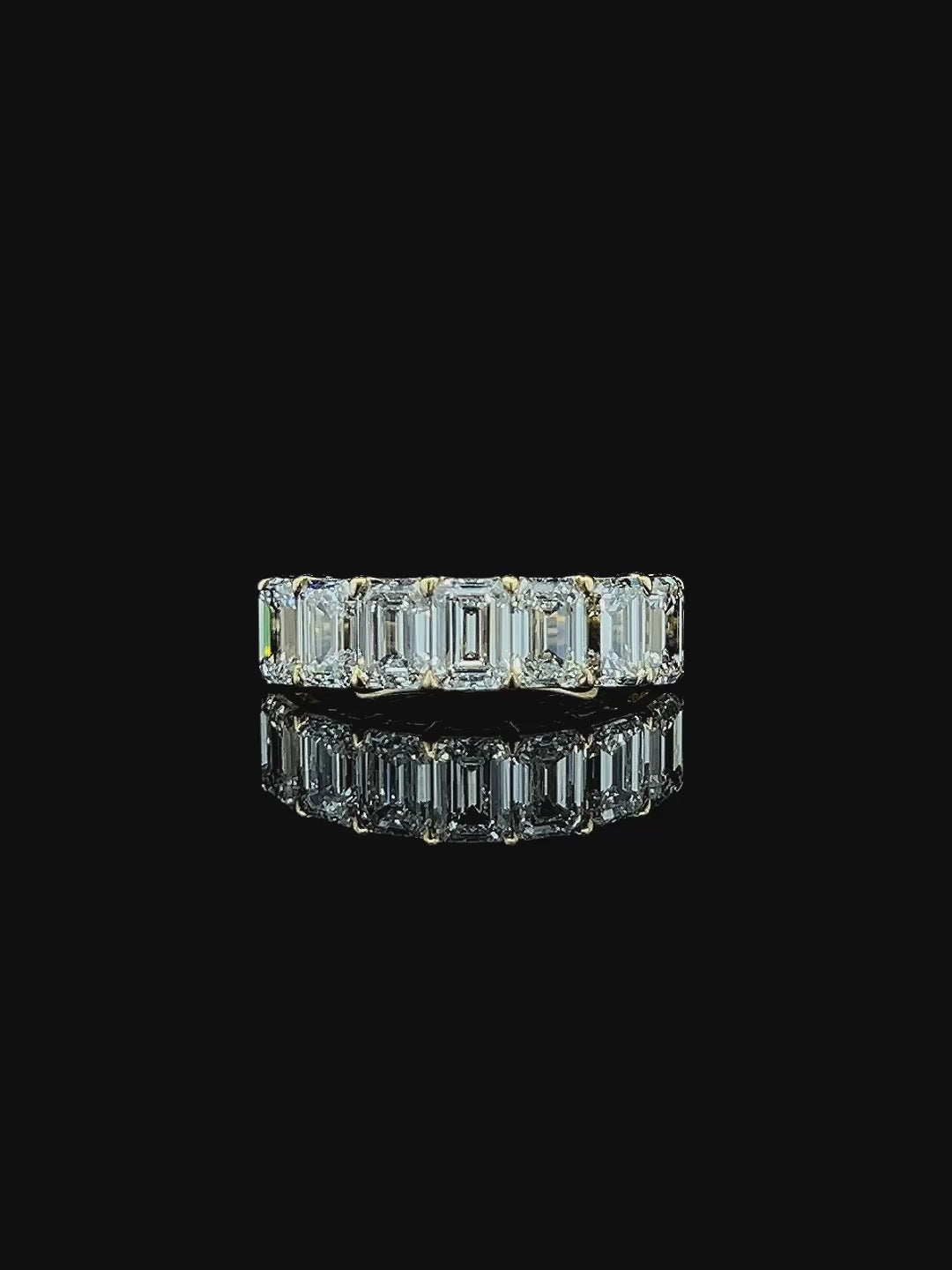 Lab grown diamond 7 stone rings