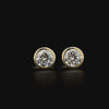 Lab grown diamond bezel earring