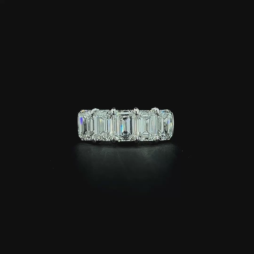 Lab grown diamond 5 stone ring