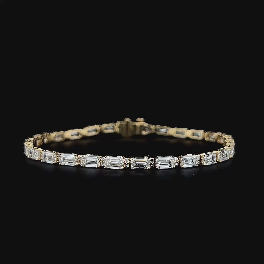Lab grown diamond mix shape bracelet