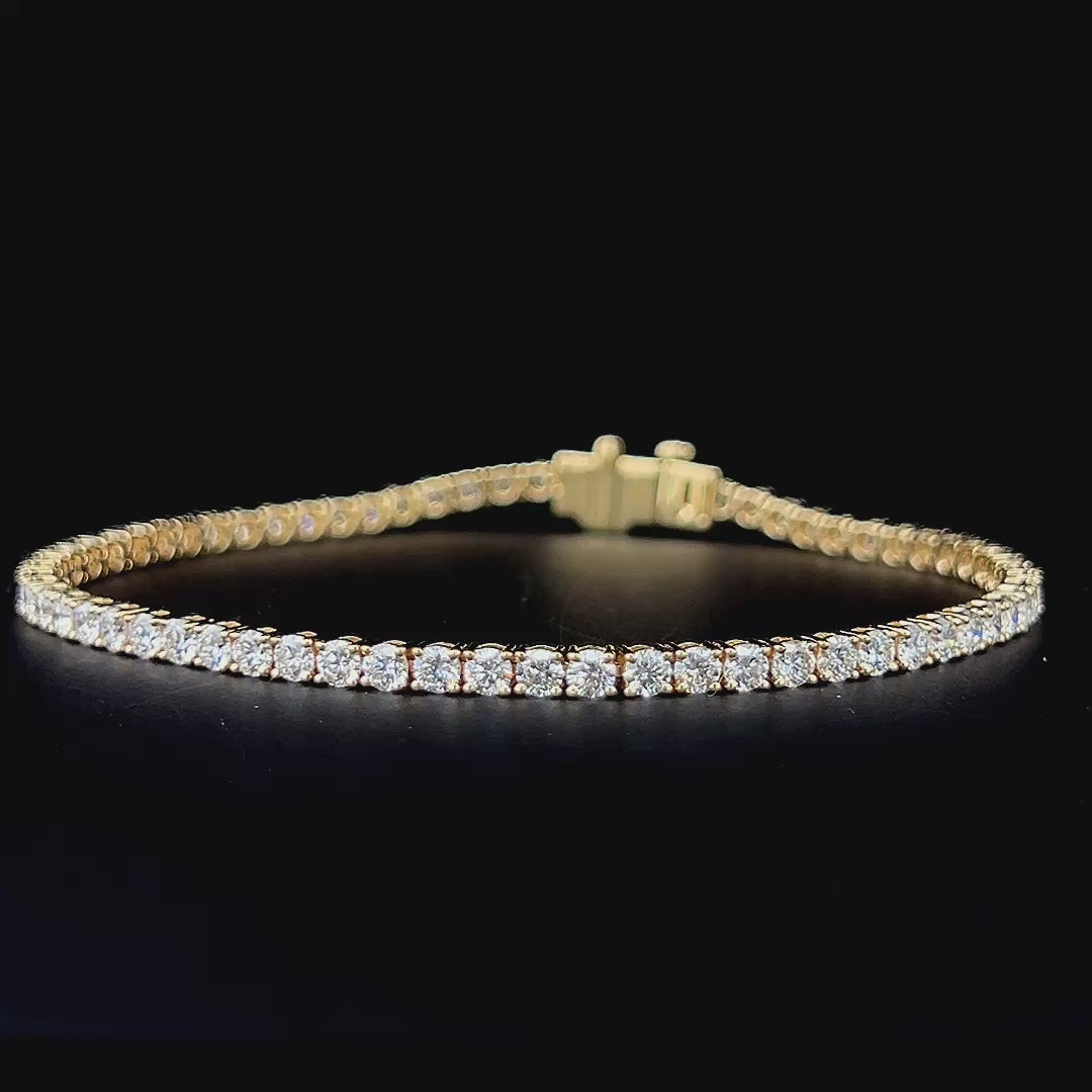 Lab grown diamond tennis bracelet