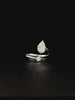 Lab grown diamond bypass ring