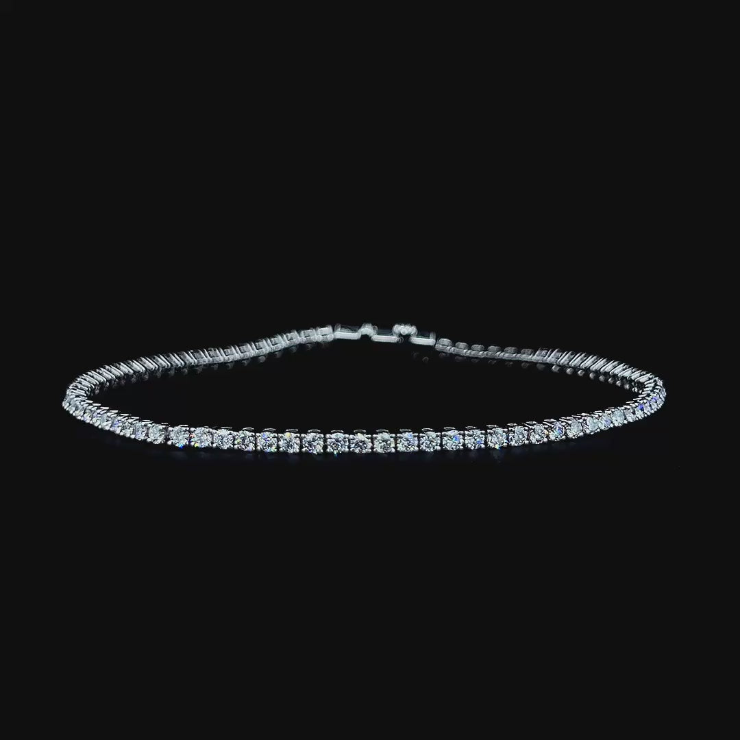 Lab grown diamond tennis bracelet