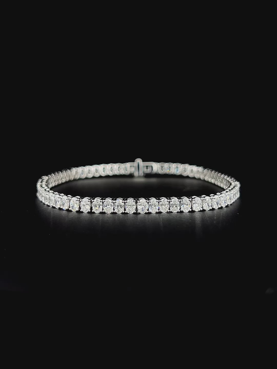 Lab grown diamond tennis bracelet