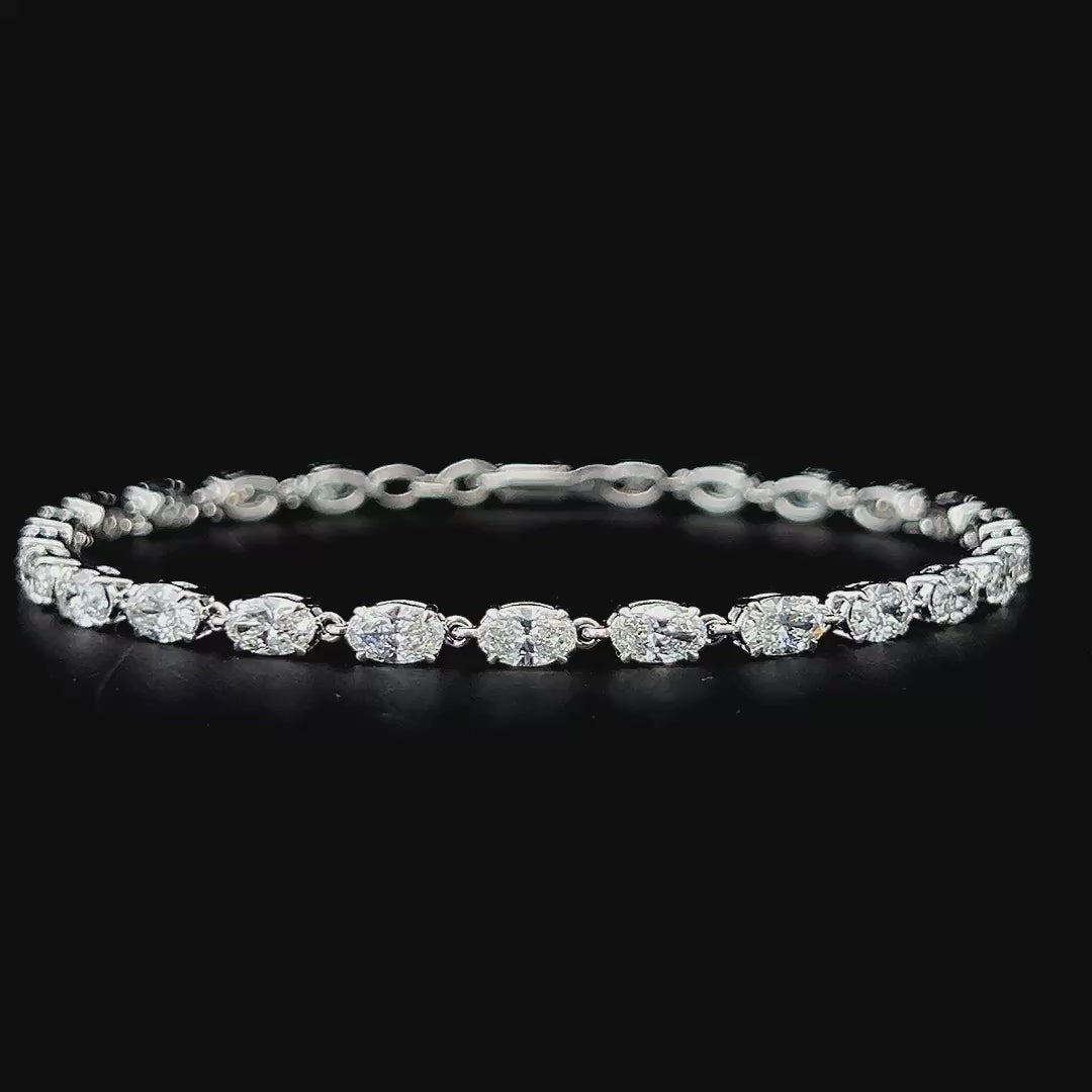 Lab grown diamond cuff bracelet
