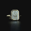 Lab grown diamond bezel rings