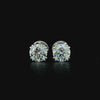 Lab grown diamond double prong earring