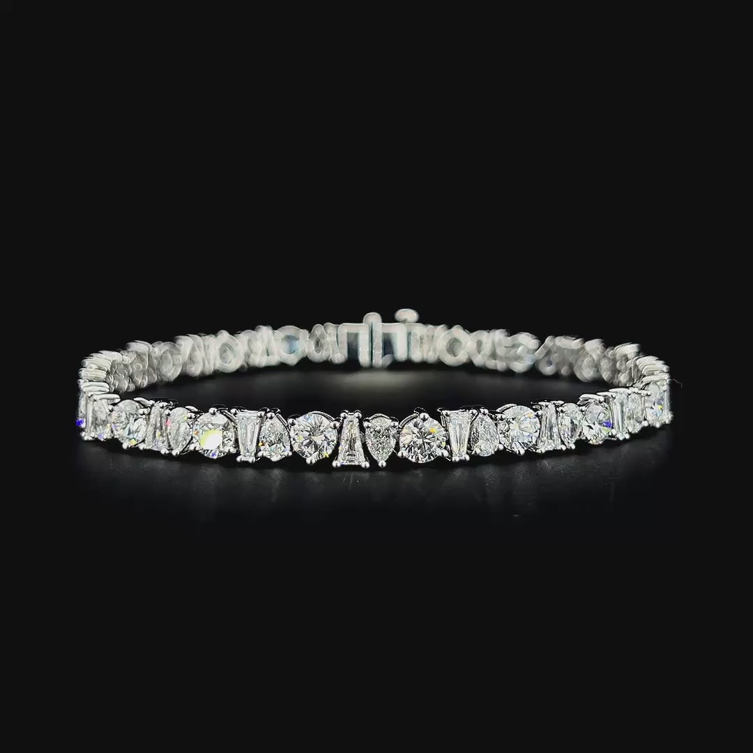 Lab grown diamond mix shape bracelet
