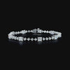 Lab grown diamond fancy shape bracelet
